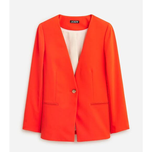 J.Crew Jackets & Blazers - J.CREW Alfie oversized blazer bright orange 14 plus sized colorful career work